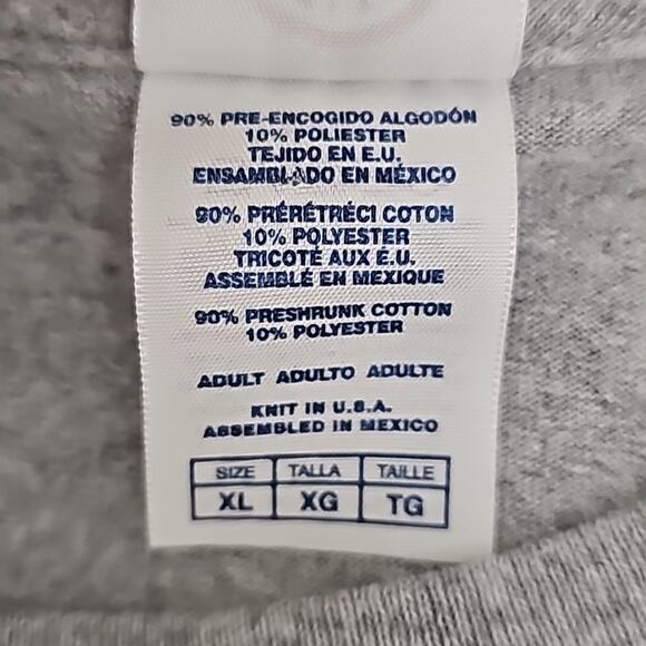 Delta Pro Weight "It's Happy Hour Begin Drinking" T-Shirt Gray Men's Size XL - Picture 7 of 8